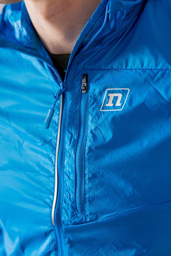 Беговая ветровка с капюшоном Noname WindShell 22 унисекс синяя - 4