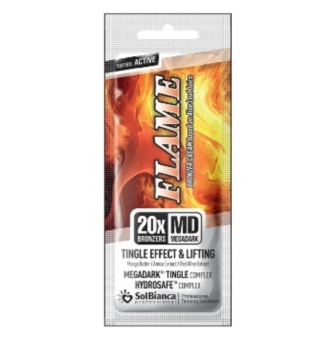 Крем для загара Flame 20 бронзаторов + тингл-эффект 15 мл SOLBIANCA