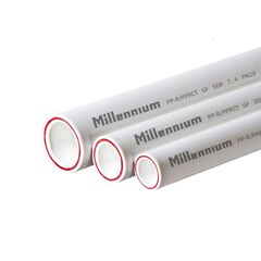 Труба полипропиленовая PN25 Millennium 32 x 5,4 мм армированная стекловолокном