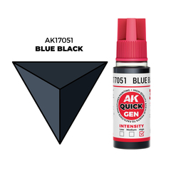 AK Interactive Blue Black Quick Gen - контрастная акриловая краска, 18 мл