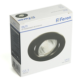 Светильник ИВО-50w G5.3 поворотный черный матовый DL11 48466 FERON — фото 5