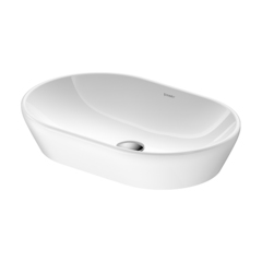 Duravit D-Neo 23726000701 Раковина накладная, овал 600х400 мм, без перелива, без отв под смес, с WonderGliss, цвет: белый фото