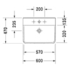 Duravit P3 Comforts 2331600000 Раковина