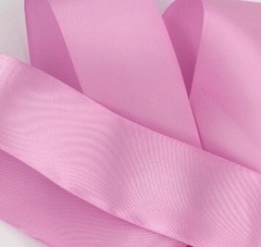 Лента сатиновая, ш. 5 см, сиренево-розовый