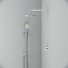 Am.Pm FP85A1RH20 X-Joy TouchReel. набор: нажимной см-ль д/в/душа. верхний душ 220 мм. держатель д/верхн.ду