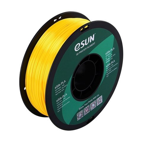 Катушка eSilk PLA-пластика ESUN 1.75 мм 1кг., желтая