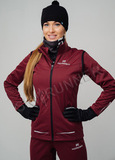 Женский элитный лыжный жилет Nordski Pro Wine