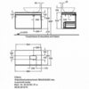Geberit Citterio 500.560.JJ.1 Тумба для раковины 88.4x54.3x50.4см, черный / глянцевое стекло, темный дуб / меламин, структура дерева