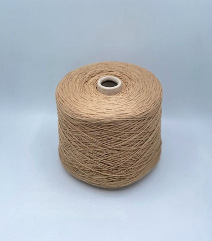 Бобинная пряжа (пр.Италия), art.Cotone, 350м/100 гр. 100%Хлопок, цвет-Рожь , арт.34861