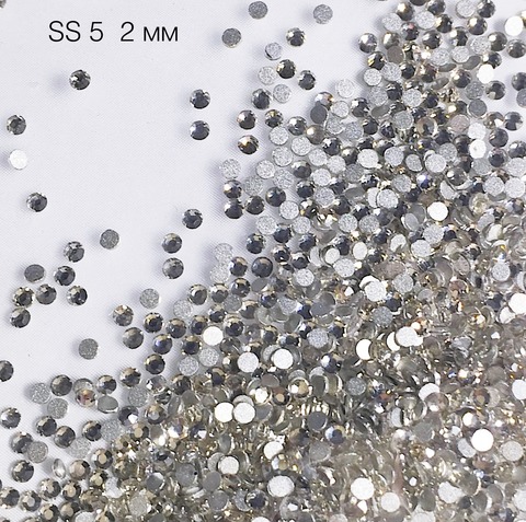 Стразы белые Crystal Swarovski SS5 (2 мм) купить за 1350&nbsp;руб