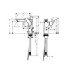 Hansgrohe Talis E 71754000 Смеситель для раковины однорычажный с донным клапаном