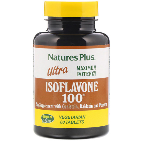 Nature's Plus, Ultra Isoflavone 100, 60 вегетарианских таблеток