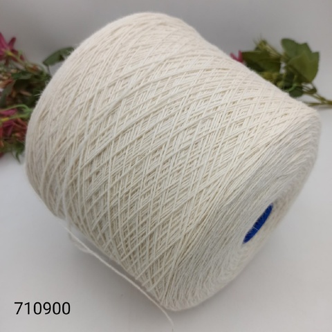 Меринос с ангорой Zegna Baruffa 2460 500м/100гр 50% меринос, 30% ангора, 20% па - 710900 Молочный