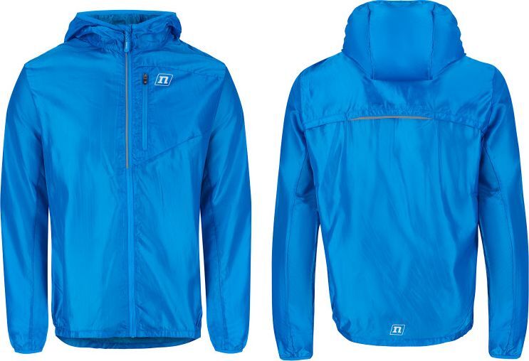 Беговая ветровка с капюшоном Noname WindShell 22 унисекс синяя - 5