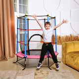 Батут детский DFC SMRKIDS 55" с сеткой, PINK фото №9