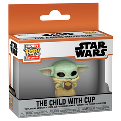 Брелок Funko Pocket POP! Star Wars Mandalorian The Child w/ Cup