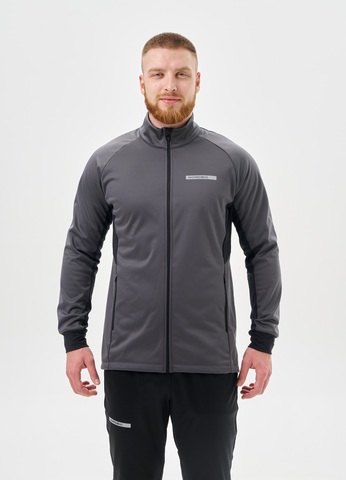 Мужская тренировочная лыжная куртка Nordski Core graphite-black