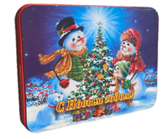 Чай с Новым годом " Снеговики" с магнитом ж/б 60г.