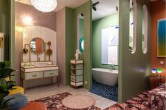 Настольный светильник Dipping Light S белый-матовая латунь