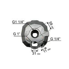 Корпус насоса водяного QUATTRO ELEMENTI A800Ci Deep (645-280-007)