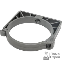 Хомут 110 для труб ПВХ с защелкой серый
