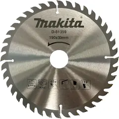 Пильный диск по дереву 190х30x1.6/1x40T Makita D-81359