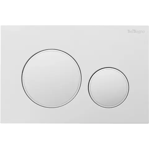 BelBagno BB-17C-BL Кнопка смыва, белый глянец