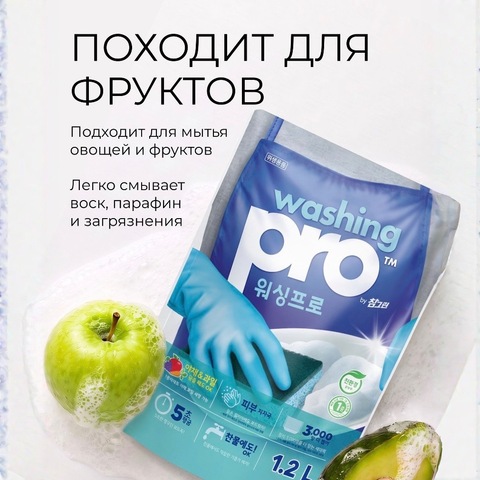 LION “Washing Pro” Средство для мытья посуды 1,2л