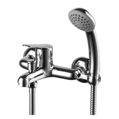 Lemark LM6552C Смеситель для ванны с коротким изливом, вытяжной переключатель с ручной фиксацией, латунь/хром фото