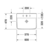 Duravit P3 Comforts 2331600030 Раковина