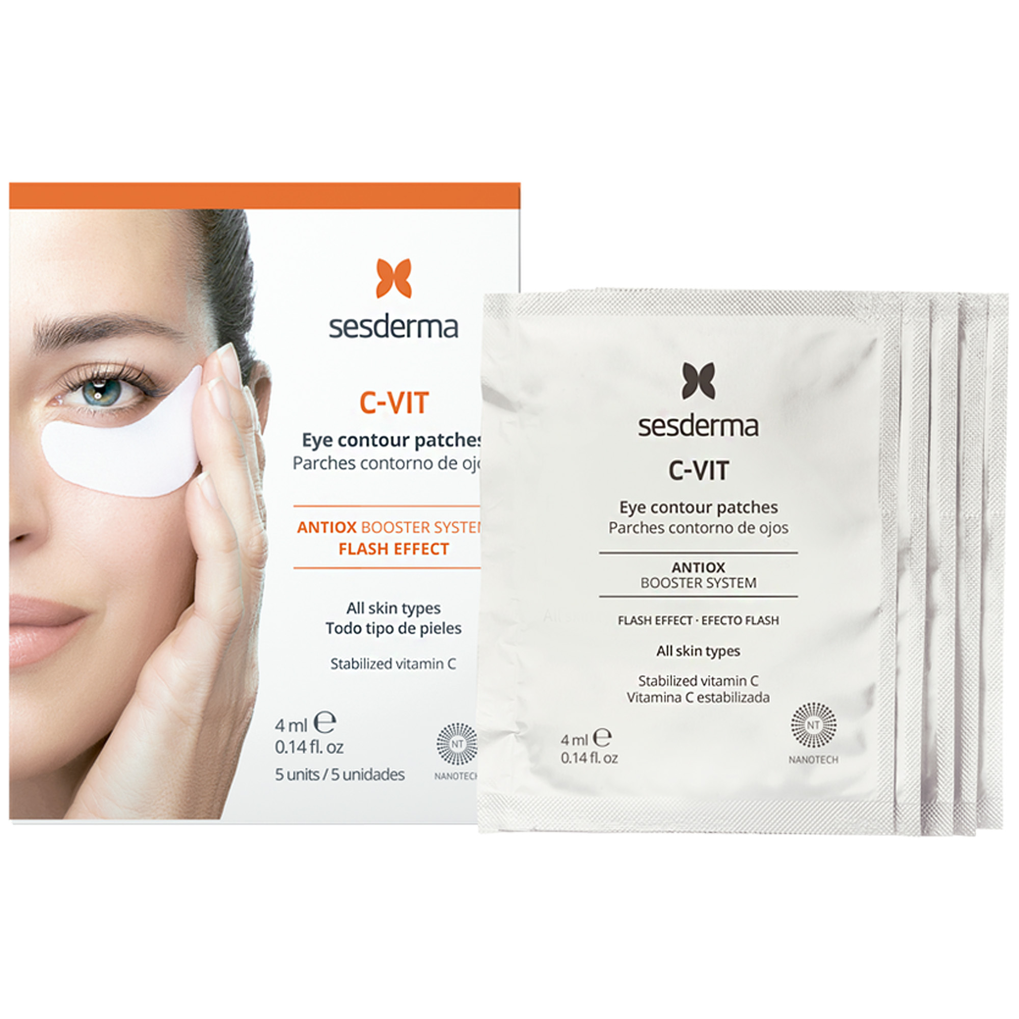 Патчи для контура вокруг глаз SESDERMA C-Vit Eye Contour Patches 5 шт