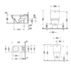 Duravit Starck 3 126090000 унитаз моноблок приставной 655х360 мм, слив в стену , с креплениями, цвет белый