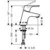 Hansgrohe Focus 31130000 Кран вертикальный рычажный