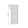 Zehnder Subway SUB-130-045 RAL 9016 Полотенцесушитель 126х45 см