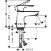 Hansgrohe Talis E 71704000 Смеситель для раковины однорычажный