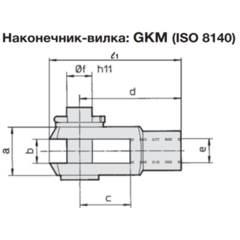 GKM40-84  Наконечник-вилка