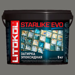 Затирка швов эпоксидная Litokol Starlike Evo S.120 Grigio Piombo, 5 кг