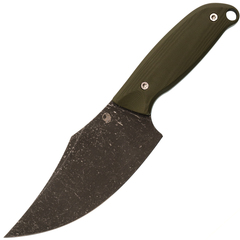 Фото Нож Barmaley Knives Пьеро BW, сталь AUS-10Co, рукоять G10, хаки