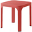 Столик пластиковый журнальный Net Table 40 коралловый