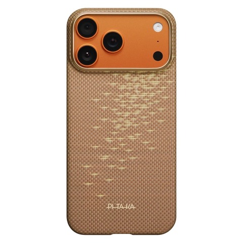 Чехол Pitaka Edge Case для iPhone 17 Pro Max, Золотой блик | Golden Glint
