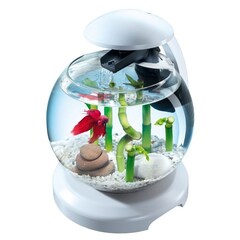 Tetra Cascade Globe Белый Аквариум круглый 6.8л (Свет=8Лед+Фильтр EC100)