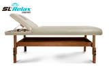 Массажный стол Relax Comfort бежевая кожа фото №4