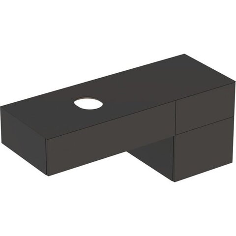 Geberit VariForm 501.190.00.1 Тумба под раковину, 135x55x51см, темно-серый / лакированный матовый, темно-серый / матовый