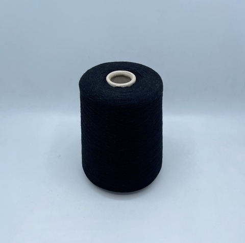 Бобинная пряжа (пр.Италия), 1500м /100гр, 80%шерсть, 20%полиамид, цвет- Черный, арт.31780