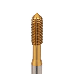 Метчик М 6,0х1,0 (Машинный, накатной) DIN371 HSSE-TiN 6HX C/2-3P 80мм a=4,9 Volkel 35634