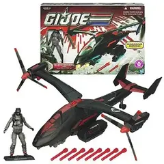 Игрушка Вертолет Черный Дракон Кобра с фигуркой