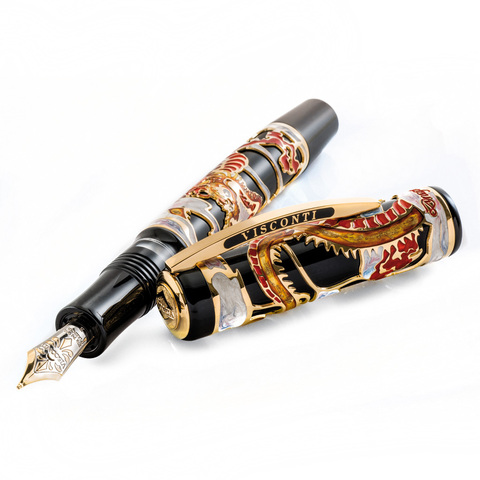Перьевая ручка Visconti Dragon 2012 LE Black and Red GT (Vs-648-02F)
