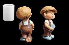 Силиконовый молд Мальчик в песочнице. 3 D