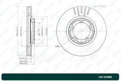 Диск тормозной G-brake  GR-02686