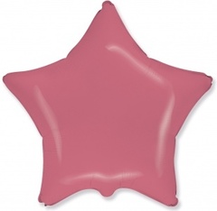 Шар F 18''/46 см, Звезда, Макарунс, Коралловый.